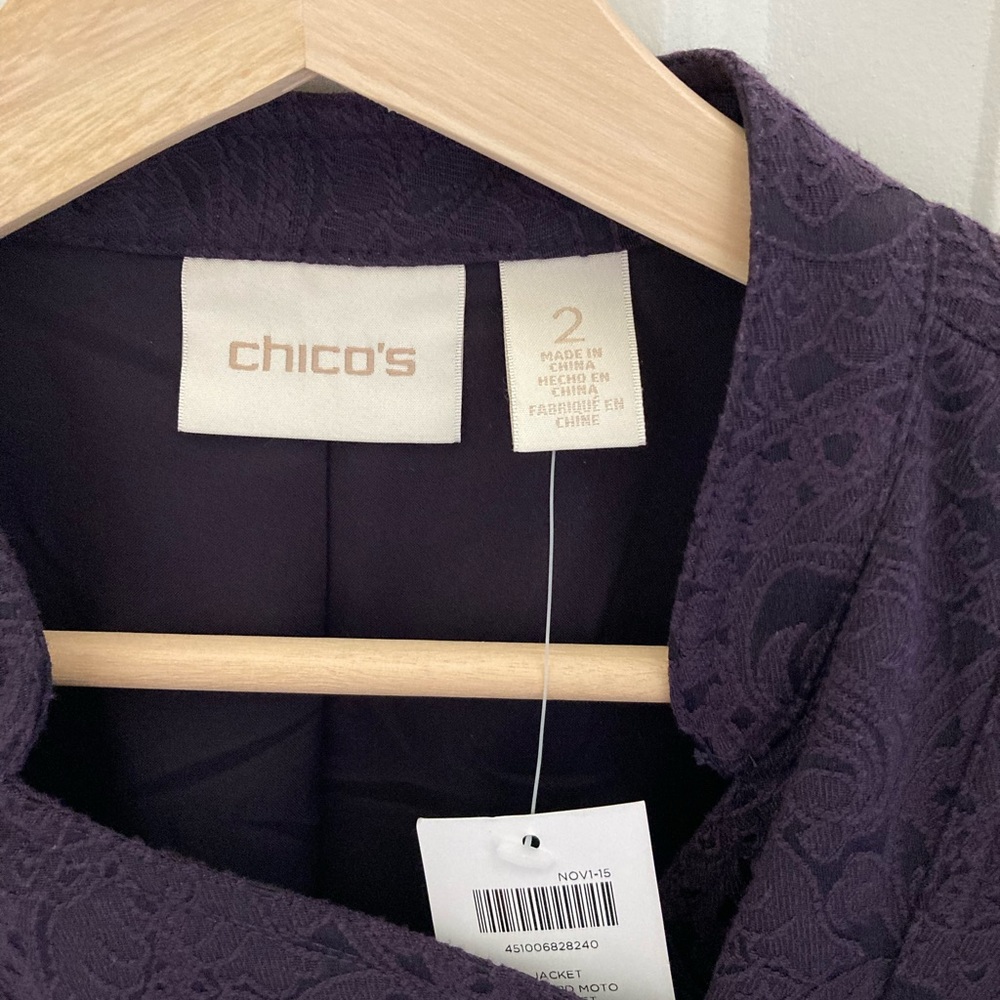 NWT - Chico’s Lace Side Zip Up Jacket - Picture 2 of 10